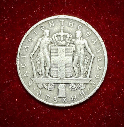 Moneda 1 Dracma Grecia 1966 Km 89 Constantino 2 0