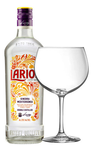 Gin Larios Botella 700ml + 1 Copa Gin 0