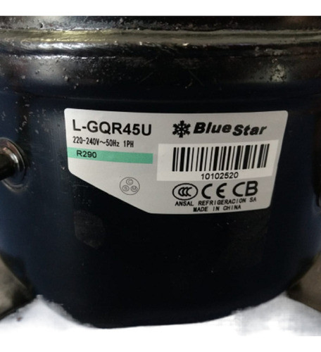 Motocompresor Bluestar 1/5hp Gqr45u-r290 De 208w 1