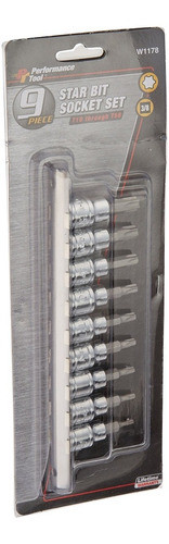 Perfomance Tool W1178 Set De Llaves De Estrella De 9 Pz. 1