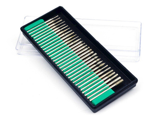 Puntas Diamantadas Juego Torno 30 Pcs - Electroimporta 0