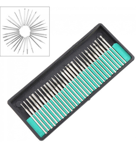 Puntas Diamantadas Juego Torno 30 Pcs - Electroimporta 1