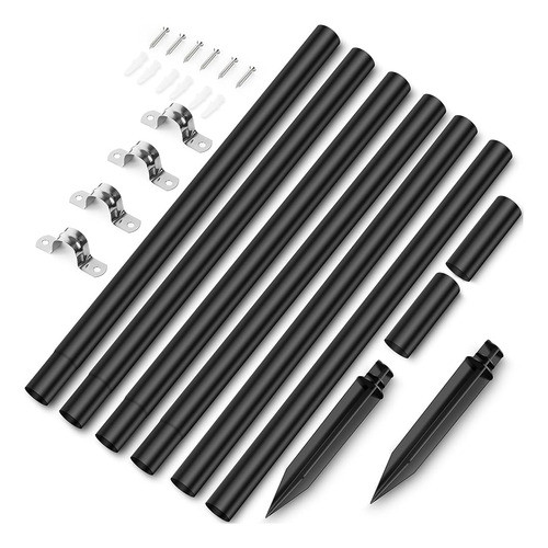 Nbzlhor 14 Pcs Extensión De Poste De Acero Ligero De Camino 0