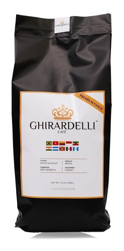 Café Brasil Tostado Molido O Grano Ghirardelli Premium 2kg 0
