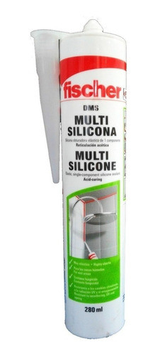 Cartucho De Silicona Transparente Fischer X280ml 0
