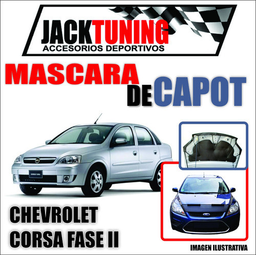 Mascara De Capot Chevrolet Corsa 2 En Ecocuero 0