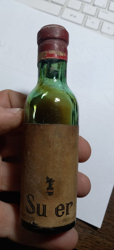Botellita Antigua Miniatura Vino Suter S/abrir 0
