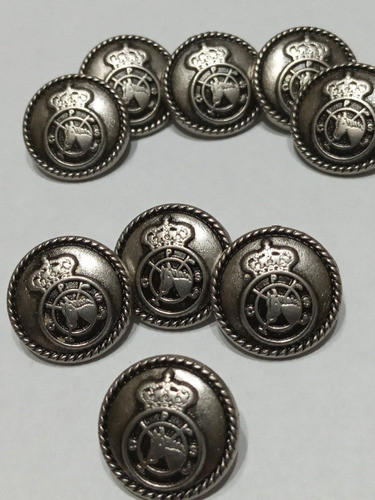 Antigua Casa De Botones Boton Metal Herradura T 15mm 0