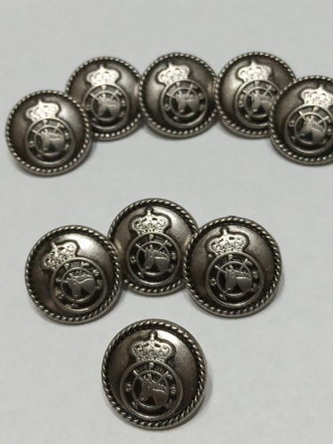 Antigua Casa De Botones Boton Metal Herradura T 15mm 1