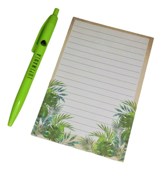 Block De Notas / Anotador - Plantas - 40 Hojas + Lapicera 0