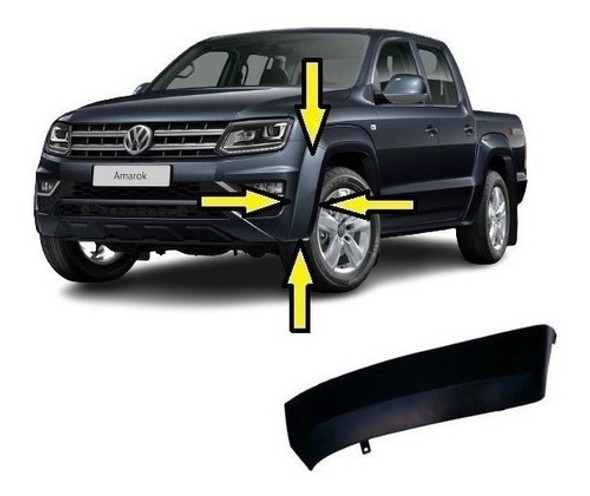 Fender Moldura Paragolpe Delantero Vw Amarok 2017/2022 Izqui 0
