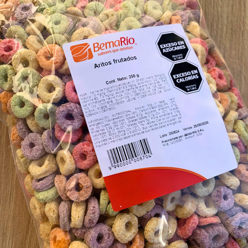 Aritos Frutales X250g Anillos De Colores Cereal Frutado 1