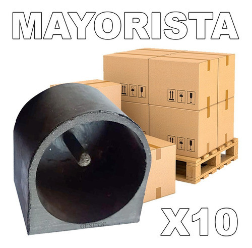 10 Regatones Redondos Caño 61mm Repuestos Máquinas Gimnasios 1