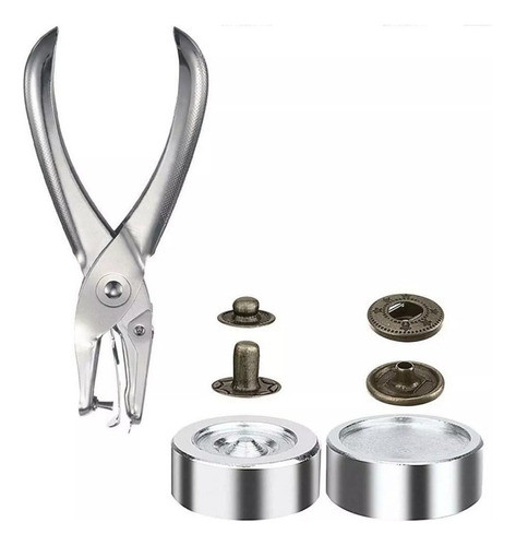 Kit Colocador +  60 Broches A Presión Ideal Jean , Cuero , 1