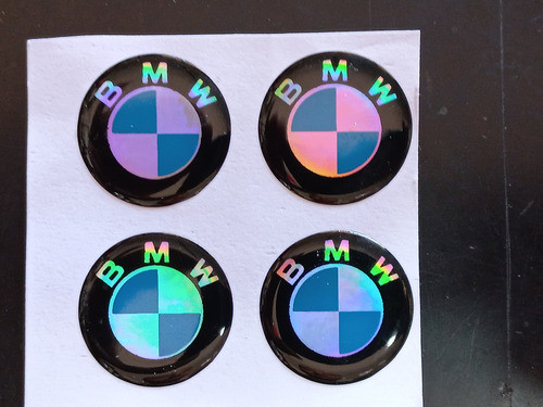 Calco Logo Bmw Resina X4 Unidades De 25mm 1