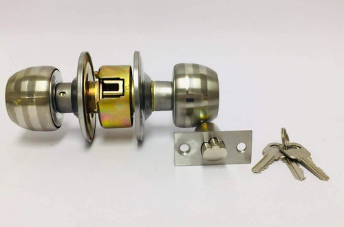 Cerradura Pomo Con 3 Llaves Para Puertas Interiores 0
