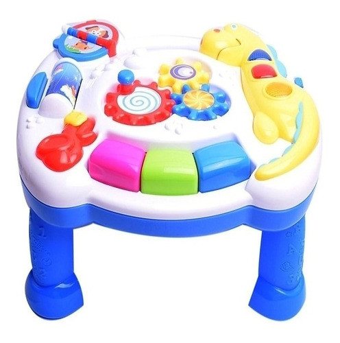 Mesa Musical De Bebe Niño Parlanchina 4en1 Interactiva Luz 0
