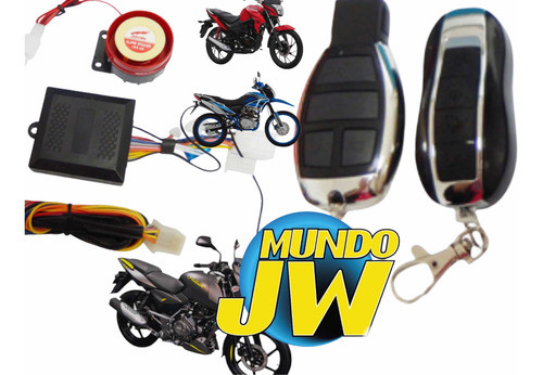 Alarma Moto 12v Arranque A Distancia 125db 2 Controles Jw 1
