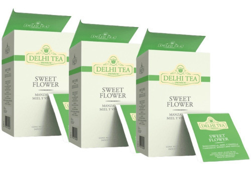 Te Sweet Flowers Delhi Tea 20 Saquitos - X3 Cajas 0