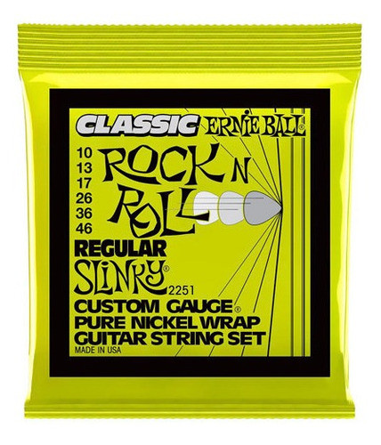Encordado Electrica Ernie Ball Classic Regular 010 0