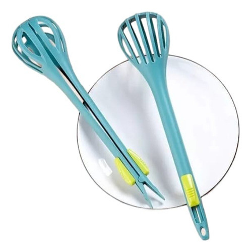 Pinza Multiuso Para Pasta Batidor Huevos Premium Práctico 0