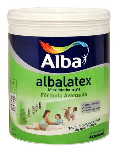 Albalatex Pintura Latex Interior Mate X 1 Lts Superlavable 0