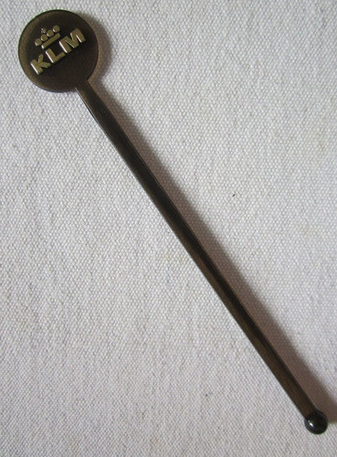 Antiguo Batidor De Tragos De Aerolinea Klm 0