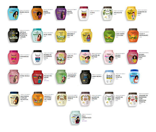 2 Cremas Para Peinar A Eleccion - Skala 1kg 1