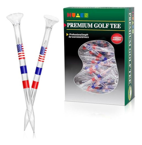Huaen Unbreakable Golf Tees Plastic Golf Tees 0