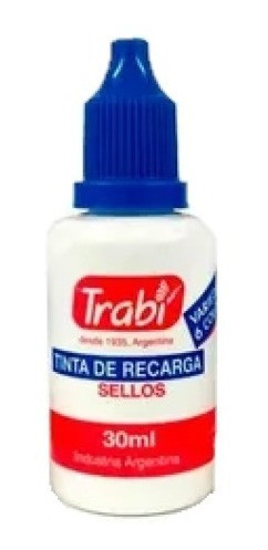 Tinta Trabi De Recarga Para Sellos - Azul 30ml 0