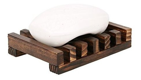 Juego De 3 Jaboneras De Madera Para Baño O Ducha, Rectangula 1