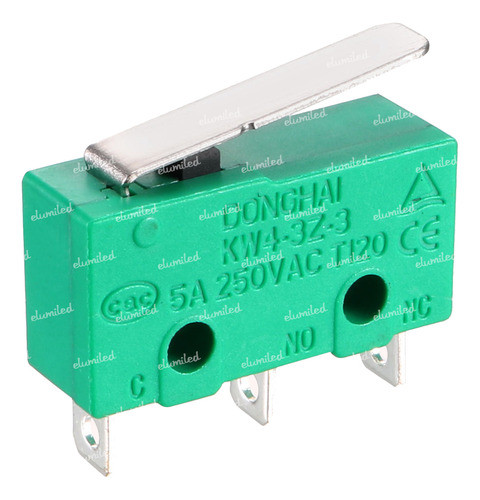 Micro Switch 3a 250v Final De Carrera Leva Corta Kw4-3z-3 0
