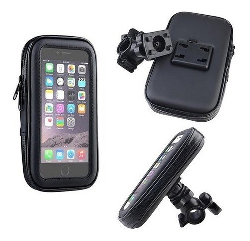 Soporte 360 Moto Bicicleta Celular Gps Funda Lluvia Touch 1