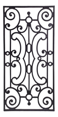 Reja Artística De Aluminio Panel Tipo Forjado 50x100 Cm 0