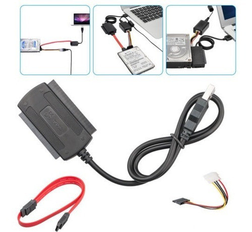 Sata/pata/ide A Usb 2.0 Adaptador Convertidor De Cable Para 0