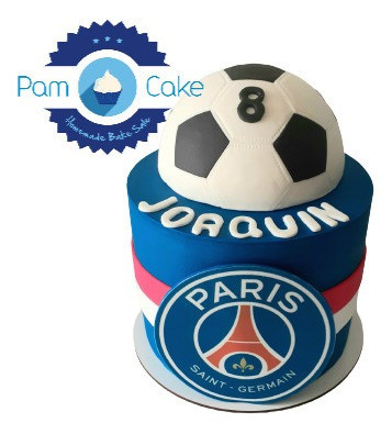 Torta Psg Artesanal Fútbol Pelota Messi 0