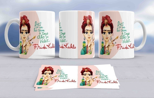 Kit Diseños Plantillas Tazas Frida Kahlo Sublimación M1 0