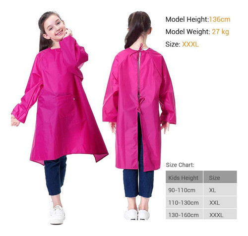 Delantal Impermeable Bolsillo Niños, Delantales De Man... 1