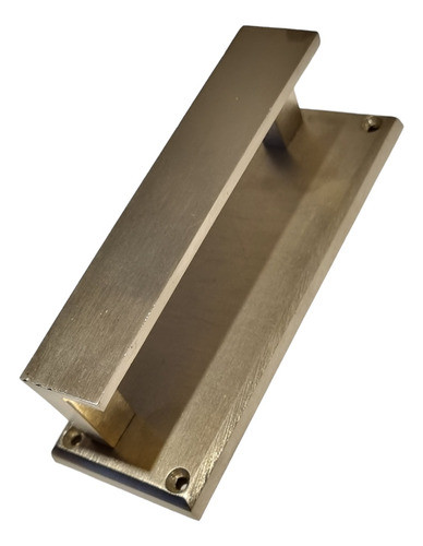 Manija Fija Recta Con Base De 12x4,5cm Currao Bronce Platil 0