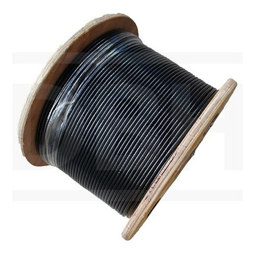 Cable De Gimnasio Forrado Negro X 30 Metros 0