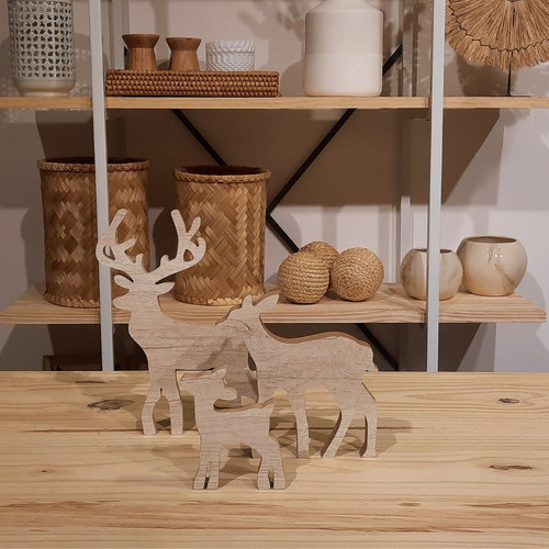 Set Renos Familia Decorativos X 3 1