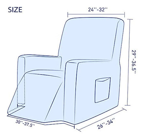 Subrtex Funda Para Silla Reclinable Funda Elástica Para Sill 1