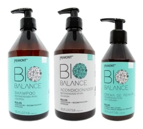 Shampoo, Acondicionador Y Crema Para Pelo Con Rulos Primont 0