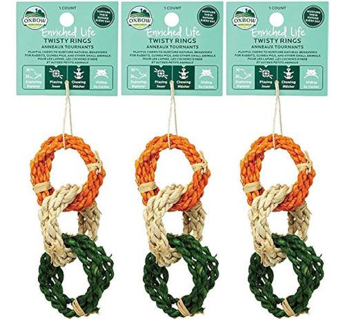 Oxbow Animal Health 3 Paquete De Juguetes Masticables Para M 0