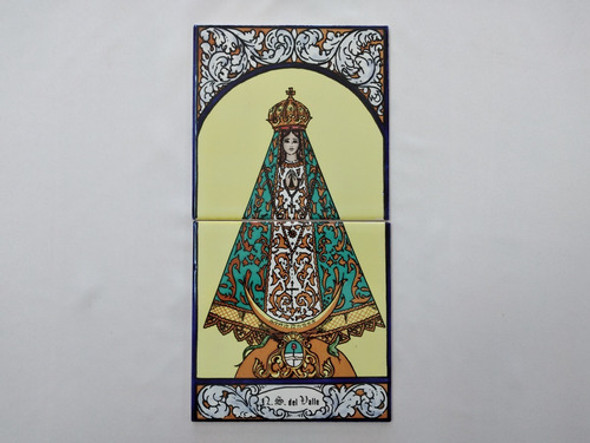 Mayólica Virgen Del Valle - 2 Azulejos 15 X 30 1 Mayólica Virgen Del Valle - 2 Azulejos 15 X 30 1