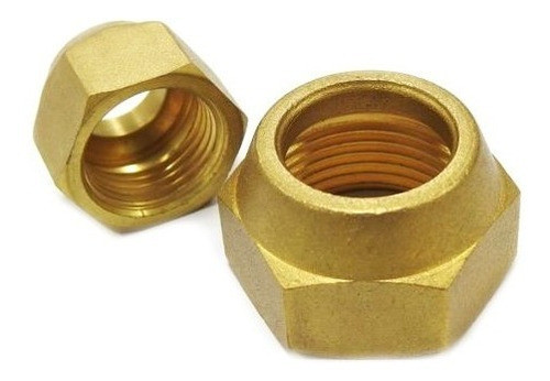 Cupla/tuerca Bronce 5/8 Flare Para Refrigeración X10 Unid 1
