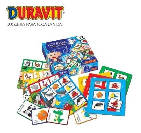 Lotería Infantil De Animales En Caja Duravit 1
