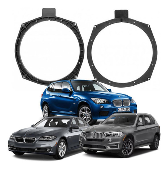 Par Aros Adaptadores Parlantes Subwoofer 8 Pulgadas Bmw 0