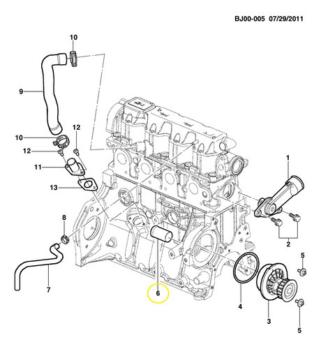 Caño Bomba Agua Block Orig Celta Corsa Astra Agile 1