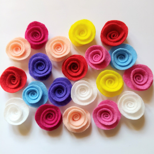 Flores De Tela Artesanales Para Manualidades Decoración X 10 1